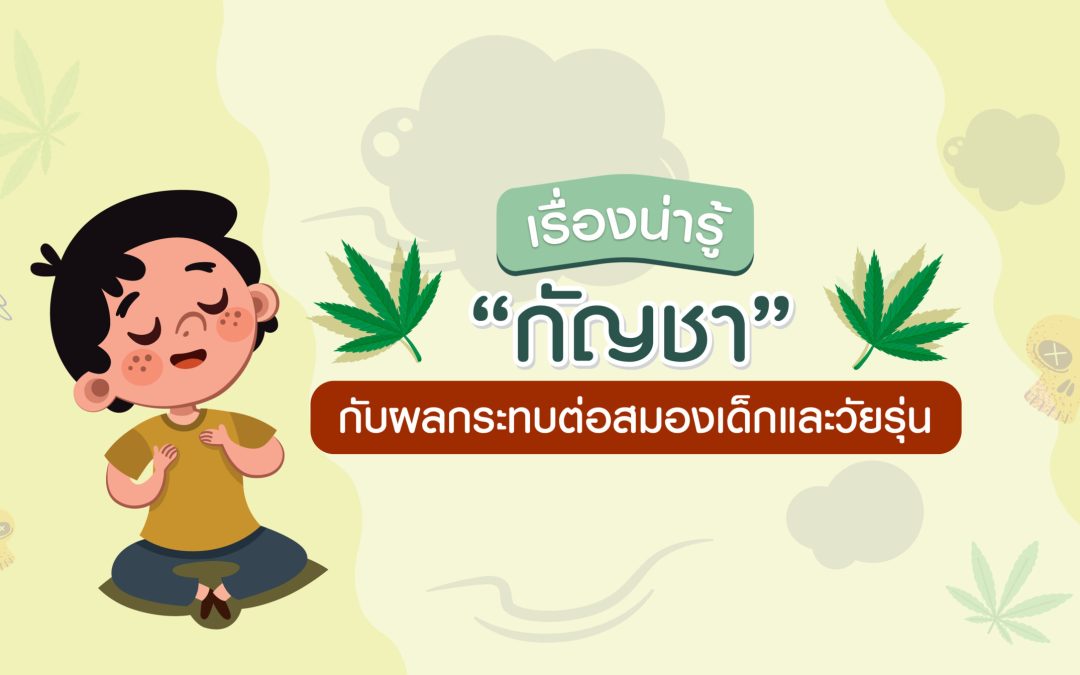 ผลกระทบต่อสมอง ของเด็กและวัยรุ่นจากกัญชา